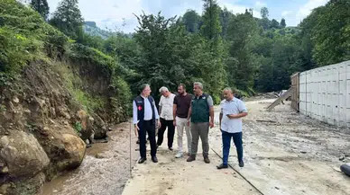 Kalkandere’de Tonik Deresi’nde Taşkın Riskine Karşı Islah Çalışması