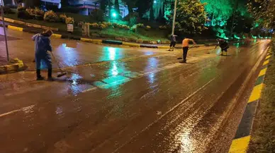 Arsin Belediyesi'nden Yağış Sonrası Kapsamlı Temizlik Çalışması