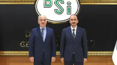 Rize Belediye Başkanı Rahmi Metin, Ankara'da DSİ Genel Müdürü Mehmet Akif Balta ile Görüştü