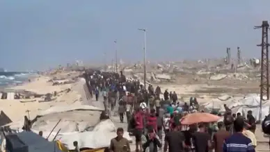 Gazze'de Ateşkesle Birlikte Filistinliler Evlerine Dönmeye Başladı