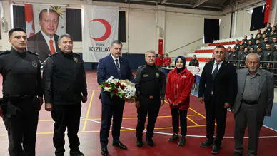 Erzurum'da Polis Meslek Eğitim Merkezi'nde Kan Bağışı Programı Gerçekleştirildi