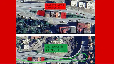 Trabzon'da trafikteki yoğunluk için yeni düzenleme, dönüşler geçici olarak kapatılıyor