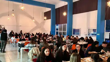 Çine protokolü öğrencilerle iftarda bir araya geldi