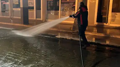 Arhavi’de Bayram Öncesi Kapsamlı Temizlik Çalışması