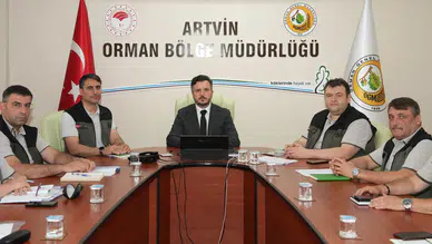 Artvin Orman Bölge Müdürlüğü, 2026 Programını ve Yangın Tedbirlerini Değerlendirdi