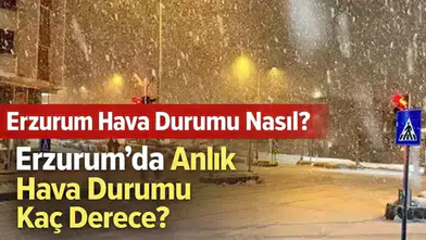 Erzurum Hava Durumu: Erzurum’da Anlık Sıcaklık Kaç Derece, Kar Yağışı Bekleniyor mu?