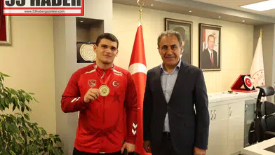 Avrupa Şampiyonu Kerem Uzun’dan Trabzon Gençlik ve Spor İl Müdürlüğü’ne Ziyaret