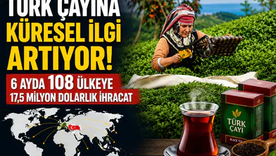 Türk Çayı 108 Ülkeye Ulaştı! İlk 6 Ayda 17,5 Milyon Dolarlık İhracat