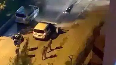 PÖH'ü görünce silahı bırakıp teslim oldu: O anlar kamerada