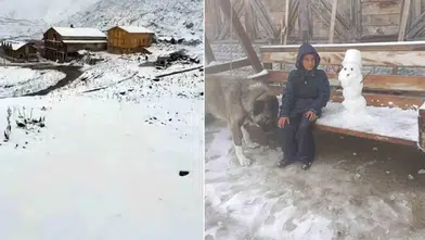 Eylül Ayında Tahpur Yaylası'nda Kar Yağışı: Kış Manzarası Erken Geldi!
