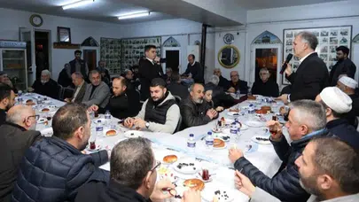 İnegöl'de Bereket Sofrası Hürriyet Camii'ne kuruldu