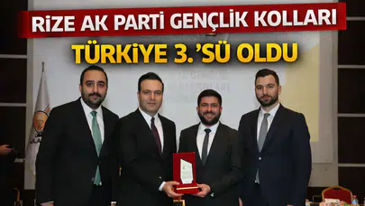 Rize AK Parti Gençlik Kolları, Kasım'da Türkiye 3.'sü Olmanın Gururunu Yaşadı