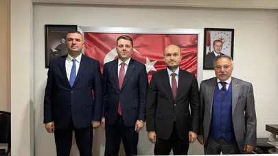 MHP Trabzon Teşkilatından Basın İlan Kurumu İl Müdürüne Ziyaret