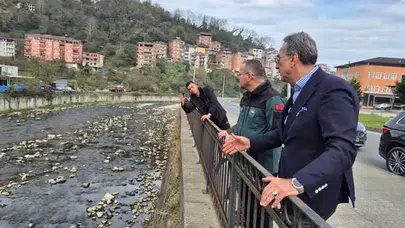 DSİ’den Sürmene’de Taşkın Kontrol Çalışmaları: Yatırımlar Yerinde İncelendi