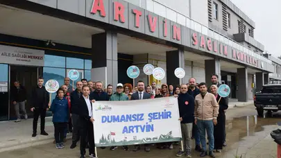 Artvin’de Dünya Yürüyüş Günü İçin Sağlıklı Yaşam Yürüyüşü Düzenlendi