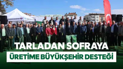 Tarladan sofraya Büyükşehir desteği: Malkara’da Macar fiği ve yem bezelyesi tohumları üreticiyle buluştu