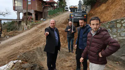 Arhavi'de doğalgaz sonrası bozulan yol onarılıyor, konfor artıyor!