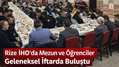 RİHAD'ın iftar buluşmasında hafızlar buluştu, gençler ve mezunlar birlikte sofrada.