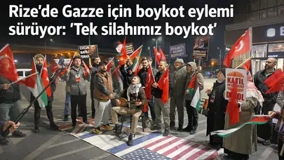 Rize’de Gazze İçin Boykot Eylemi Sürüyor: Tek Silahımız Boykot