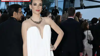 Seda Bakan Cannes Film Festivali'nde kırmızı halıda yürüdü