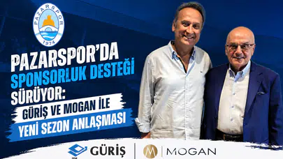 Pazarspor’da Sponsorluk Desteği Sürüyor: Güriş ve Mogan ile Yeni Sezon Anlaşması