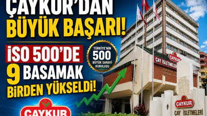 ÇAYKUR’dan Büyük Başarı! İSO 500’de 9 Basamak Birden Yükseldi