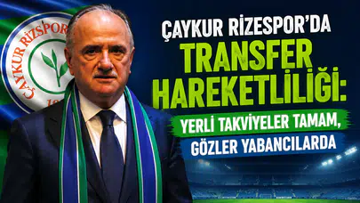 Çaykur Rizespor'da Transfer Hareketliliği: Yerli Takviyeler Tamam, Gözler Yabancılarda