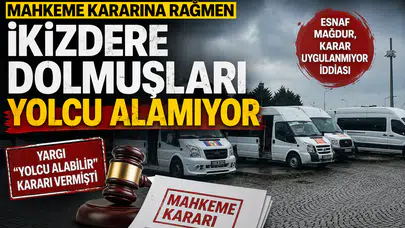 Mahkeme Kararına Rağmen İkizdere Dolmuşları Yolcu Alamıyor İddiası