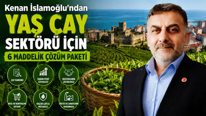Kenan İslamoğlu'ndan Yaş Çay Sektörü İçin 6 Maddelik Çözüm Paketi