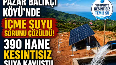 Rize Pazar'da 1,2 Milyon TL'lik İçme Suyu Projesi Tamamlandı