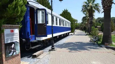 İçinde Atatürk'ün meşhur tren fotoğrafının çekildiği tren de var... İki asırlık demir yolu serüveni Çamlık’ta hayat buluyor