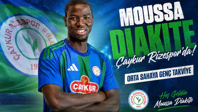 Moussa Diakite Çaykur Rizespor’da: Orta Sahaya Genç Takviye