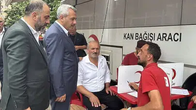 Rize'de Kan Bağışı Kampanyasına Yoğun İlgi! Müftülük, Kızılay ve TDV El Ele Verdi