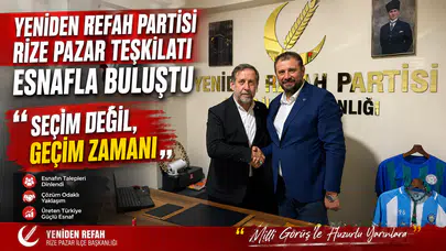 Yeniden Refah Partisi, Pazar'da esnafla buluşarak ekonomik sorunları dinledi
