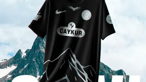 Çaykur Rizespor, Konyaspor Maçına Kaçkar Motifli Siyah Forma ile Çıkıyor