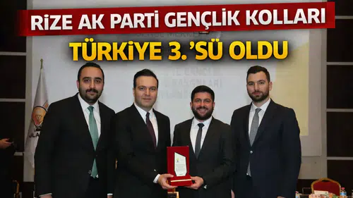 Rize AK Parti Gençlik Kolları, Kasım'da Türkiye 3.'sü Olmanın Gururunu Yaşadı