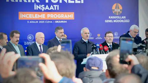 Kırık Tüneli Şantiyesinde Çalışmalar Hızla Devam Ediyor