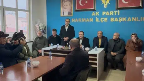 AK Parti Heyeti Narman'da Teşkilatla Bir Araya Gelerek Hedefleri Belirledi