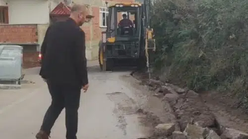 İyidere’de Altyapı ve Ulaşım Yatırımları Sürüyor