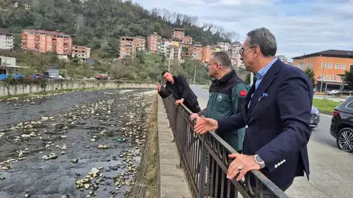 DSİ’den Sürmene’de Taşkın Kontrol Çalışmaları: Yatırımlar Yerinde İncelendi
