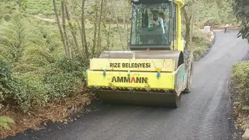 Rize Belediyesi’nden Kent Genelinde Yol ve Duvar Çalışmaları