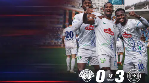 Çaykur Rizespor, Kasımpaşa'yı 3-0 mağlup ederek önemli bir galibiyet aldı