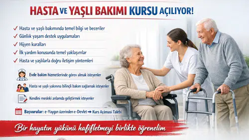 Vakfıkebir'de Hasta ve Yaşlı Bakımı Kursu Başlıyor: Bilinçli Bireyler Yetişiyor