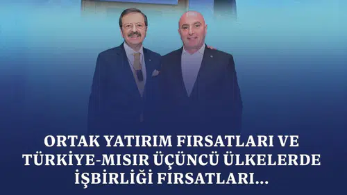 TOBB Heyeti Mısır’ın İskenderiye Kentinde Temaslarda Bulundu