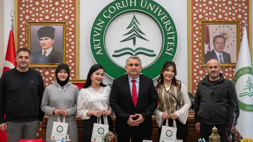 Artvin Çoruh Üniversitesi Rektörü Prof. Dr. İbrahim Aydın, Orhun Değişim Programı Öğrencilerini Kabul Etti