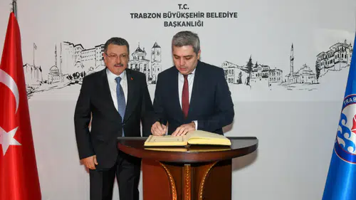 Trabzon Büyükşehir Belediye Başkanı Ahmet Metin Genç, Gürcistan’ın Ankara Büyükelçisi Archil Kalandia’yı Ağırladı
