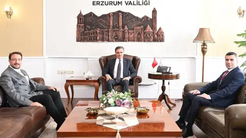 AK Parti Bölge Koordinatörlerinden Erzurum Valisi Aydın Baruş’a Hayırlı Olsun Ziyareti