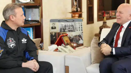 Astronot Alper Gezeravcı Erzurum Büyükşehir Belediyesi’nde Ağırlandı
