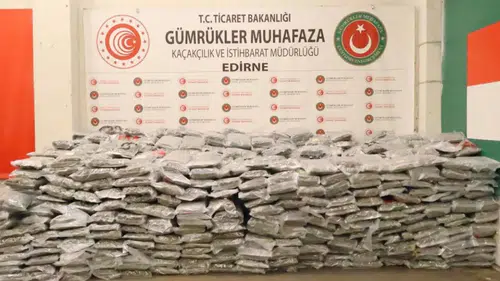 Kapıkule’de 1,4 ton uyuşturucu ele geçirildi