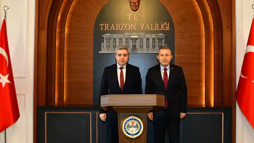 Gürcistan Ankara Büyükelçisi Archil Kalandia’dan Trabzon Valisi Tahir Şahin’e Ziyaret